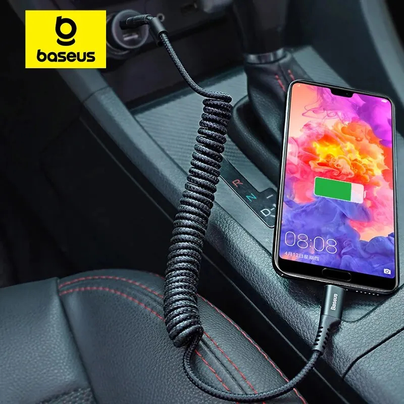 הכי נוח שיש! כבל טעינה קפיצי Baseus 100W במחיר רצפה ומשלוח חינמי לגמרי!