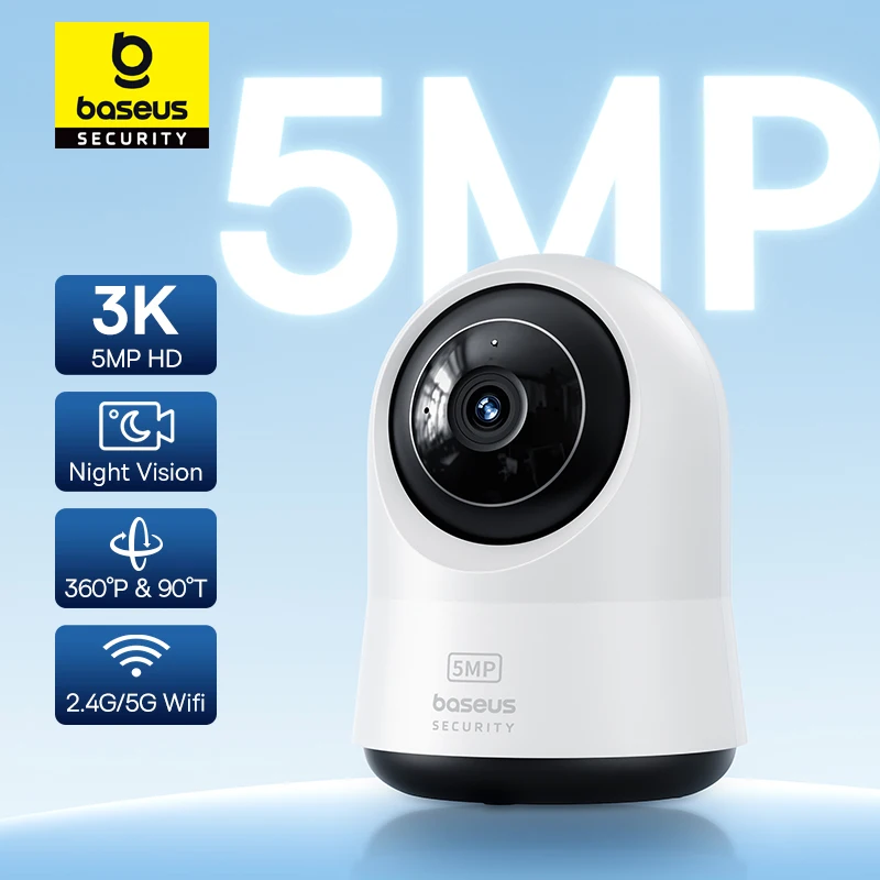 מצלמת אבטחה אלחוטית פנימית Baseus Security P1 Pro 3K במחיר מדהים!