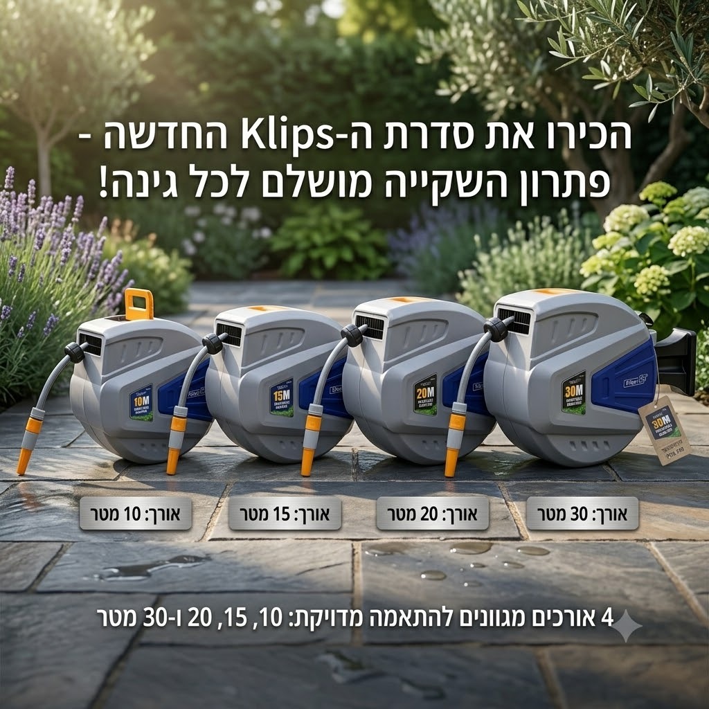 גלגלות השקייה אוטומטיות KLIPS במחירי סוף עונה!