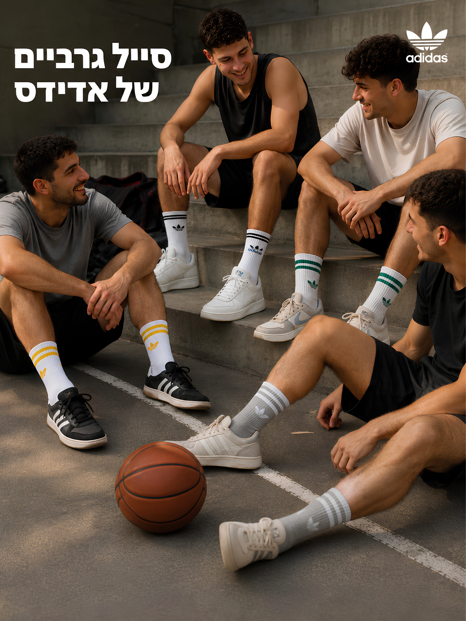 מארזי שלישיית גרבי אדידס Adidas בשלל דגמים ב20.9 ש"ח בלבד!!