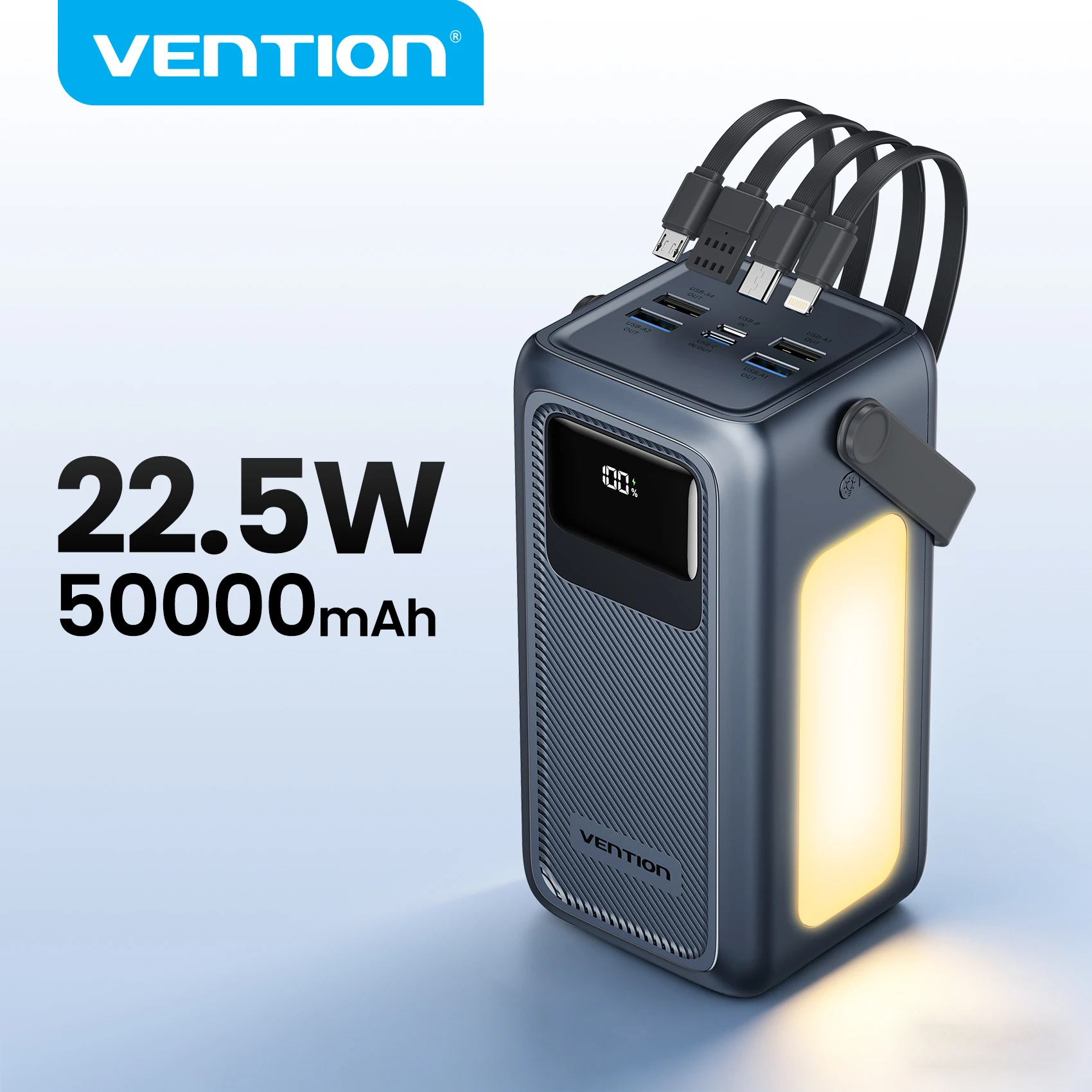 תחנת כוח נטענת 50000 מילי אמפר מבית Vention במחיר השקה מגוחך!
