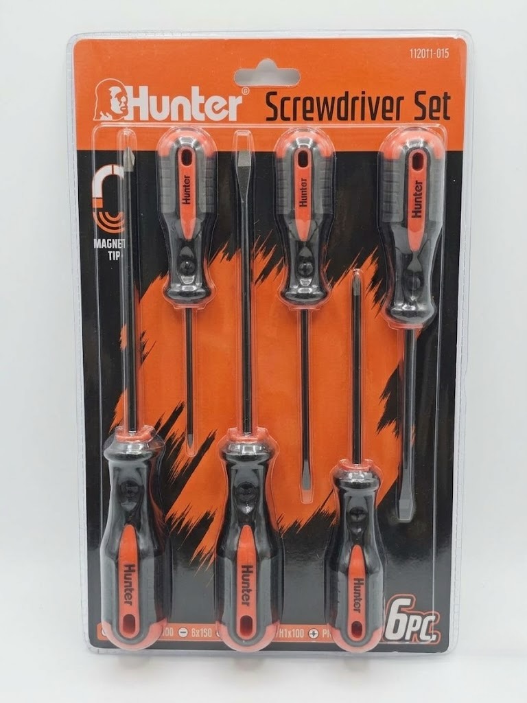 סט מברגים 3 צבעים 6 יחידות 112011-015 Hunter במחיר בדיחה!