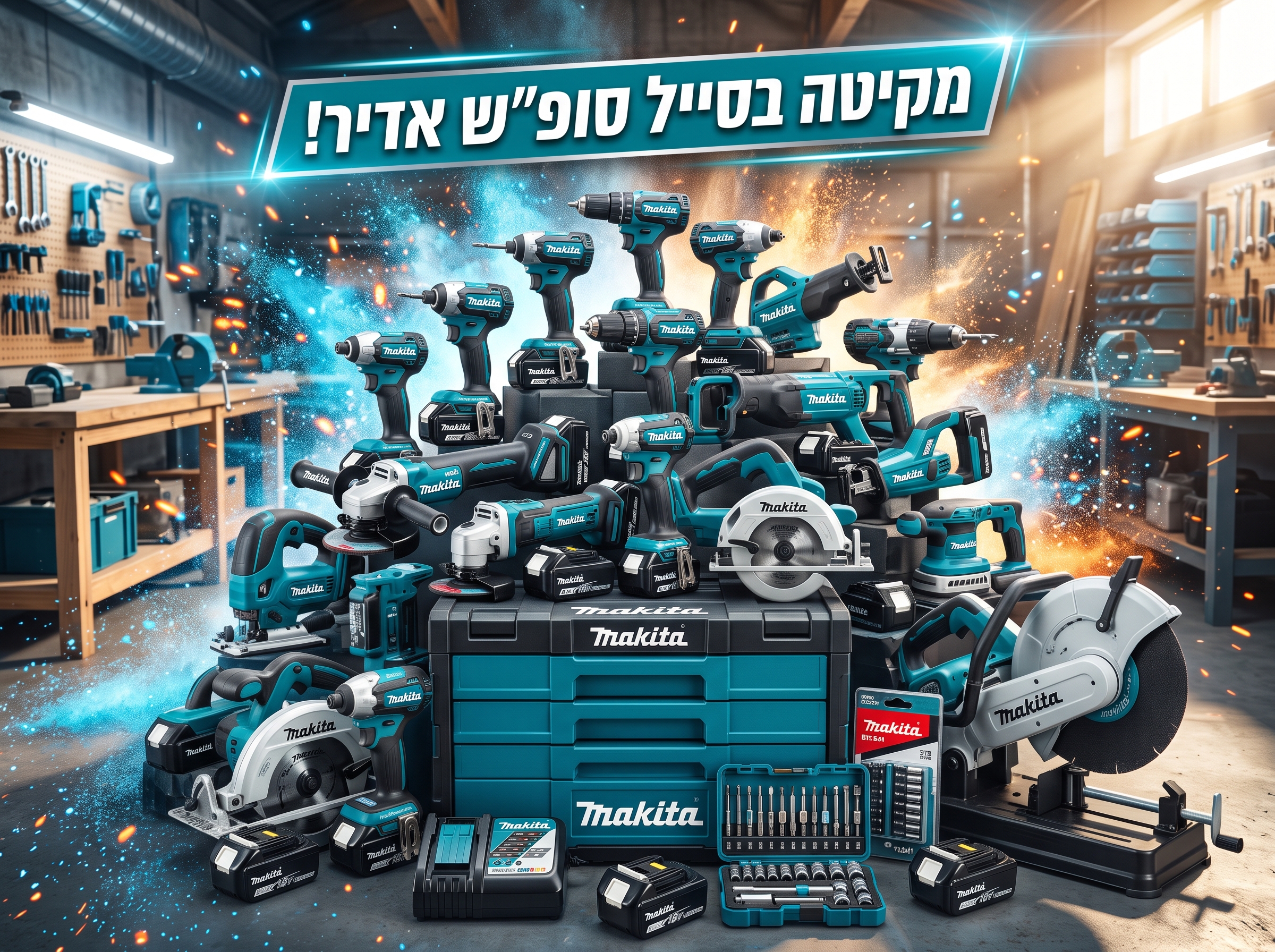 סייל כלי עבודה Makita מקיטה באתר בראנד – מבצעי סוף שבוע מיוחדים
