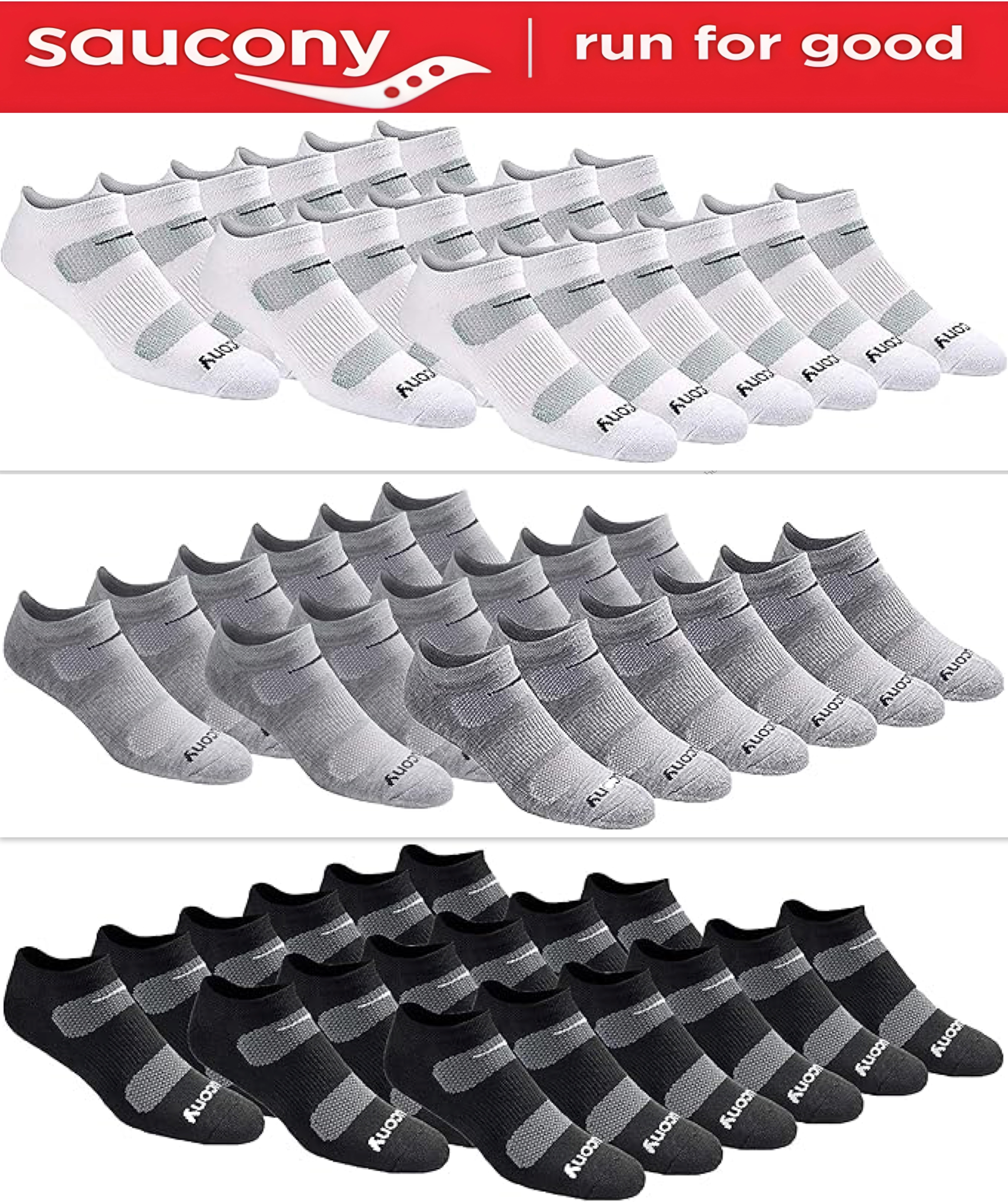 מארז גרבי ריצה Saucony