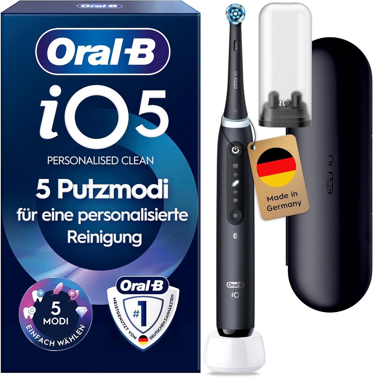 מברשת שיניים חשמלית Oral-B iO Series 5 בצבע שחור