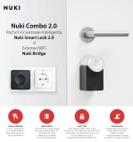 מערכת הנעילה החכמה לדלת Nuki Combo 2.0 בערכה הכוללת מגשר במחיר מדהים!