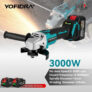 משחזת זווית נטענת תואמת סוללות מקיטה YOFIDRA 18V Brushless במחיר היסטרי!