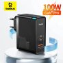 מטען קיר סופר איכותי ועוצמתי Baseus GAN5 Pro 100W בסופר דיל מעולה!