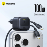 מטען קיר Baseus 100W GaN USB-C קומפקטי ועוצמתי במחיר שובר שוק!