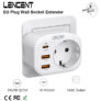 מטען קיר משולב תקע ו-3 כניסות USB מבית Lencent בסופר דיל שווה!