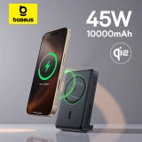 מטען נייד מגנטי בסוס Baseus Nomos Qi2 כולל כבל מובנה ורגלית נשלפת בדיל טעות!