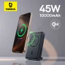 מטען נייד מגנטי בסוס Baseus Nomos Qi2 כולל כבל מובנה ורגלית נשלפת בדיל טעות!