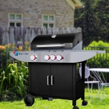 גריל גז 3 מבערים + כירת צד SMART GRILL