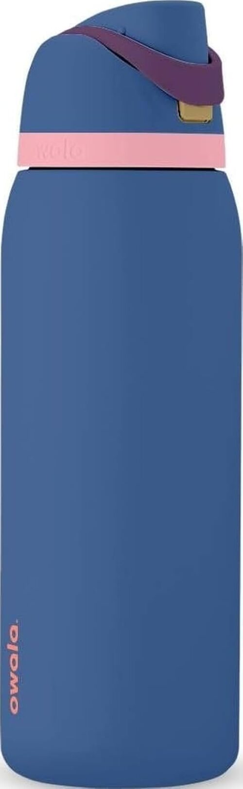 בקבוק מבודד Owala FreeSip נפח ענק 1.2 ליטר צבע <strong><strong>Blue Jay</strong></strong>