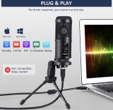 מיקרופון USB קונדנסר למחשב דגם BM-65 עבור גיימינג, סטרימינג, זום ועוד במחיר היסטרי!