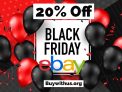 בלאק פריידי! קופון 20% הנחה בEbay – על כל האתר!!(כמעט)