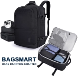 תיק גב BAGSMART הגדול והמבוקש! תחליף טרולי כולל אחסון למחשב במחיר פגז!