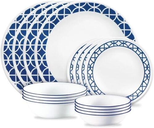 Cobalt Circles Dinnerware Set