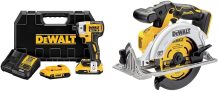 סט מברגת אימפקט DEWALT 20V MAX XR ועוד כלי כגון מסור עגול, מפוח..