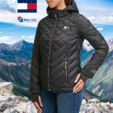 מעיל לנשים Tommy Hilfiger Hooded Puffer Jacket במחיר מדהים!