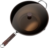 מחבת ווק 30 ס"מ מפלדת פחמן Armorbear Carbon Steel Wok