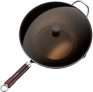 מחבת ווק 30 ס"מ מפלדת פחמן Armorbear Carbon Steel Wok