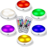 שישיית תאורות לד RGB עם 2 שלטים רחוקים בחצי מחיר!