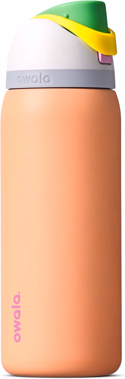 בקבוק מבודד Owala FreeSip נפח 946 מ״ל צבע Peachy Keen