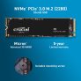 כונן פנימי מהיר למחשב ולPS5 Crucial P3 1TB PCIe 3.0 3D NAND NVMe M.2 SSD מתחת לרף המס!