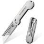 סכין חיתוך מתקפלת מנירוסטה WORKPRO Folding Pocket Utility Knife