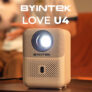מקרן קולנוע ביתי חכם BYINTEK LOVE U4 Smart Mini 1080P – סקירה ומחיר סייל