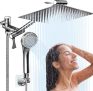 סט מערכת רחצה למקלחת KVELEKA משולבת ראש גשם 10" + זרוע מאריכה מתכווננת, ראש דוש 5 מצבים, צינור ועוד בשליש מחיר!