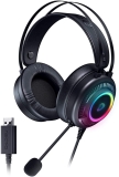 אוזניות גיימינג USB הכוללות מיקרופון וRGB במחיר מתנה