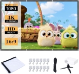 מסך הקרנה 120 אינץ + חצובת מיני למקרן במחיר מעולה!
