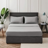 סט מצעים זוגי 4 חלקים מבד כותנה ג'רסי של BEDSURE במחיר מעולה!