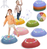 ערכת 6 אבני דריכה וקפיצה נטענות, מוארות ומשמיעות צלילים במחיר הזוי!