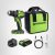 סט מקדחה/מברגה GREENWORKS 24V Brushless Drill ללא פחמים עם סוללת ליתיום בטעינת Type-C