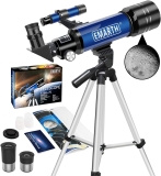 טלסקופ עם חצובה 70mm לילדים עם 2 עיניות ורפלקטור 360mm במחיר מדהים!