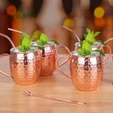 4 כוסות קוקטייל מנחושת בעיצוב Moscow Mule המבוקש במחיר הזוי!