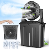 מאוורר נטען אלחוטי הכולל ערפול Ausic 9L במחיר מדהים!