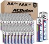 מארז ענק 100 סוללות AA ו-100 סוללות AAA מבית ACDelco Basics במחיר בדיחה!