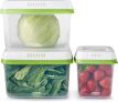 מכלי אחסון FreshWorks Saver מאת Rubbermaid – לאחסון והארכת חיי ירקות ופירות