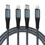 מטורף! 2 כבלים ארוגים לטעינת אייפון בחיבור Lightning מאושרי MFI בחינם!!