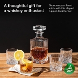 ערכת וויסקי מעוצבת יוקרתית GoodGlassware הכוללת דקנטר ו4 כוסות במחיר הזייה!