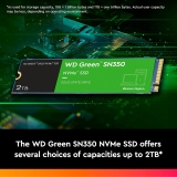 כונן פנימי מהיר WD Green™ SN350 NVMe SSD בנפח 2TB במחיר מדהים