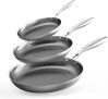 סט 3 מחבתות COOKER KING  עם 3 שכבות וציפוי נונסטיק תואמות אינדוקציה במחיר שווה!