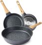 שלישיית מחבתות נון סטיק YIIFEEO המומלצות של אמזון בחצי מחיר ומשלוח חינמי עד הבית!