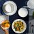 סט צלחות קורל Corelle עם 18 חלקים ל6 סועדים קורל דגם Caspian
