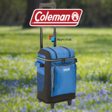 Coleman צידנית רכה 42 פחיות עם בטנה וגלגלים נשלפים