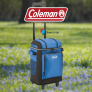 Coleman צידנית רכה 42 פחיות עם בטנה וגלגלים נשלפים